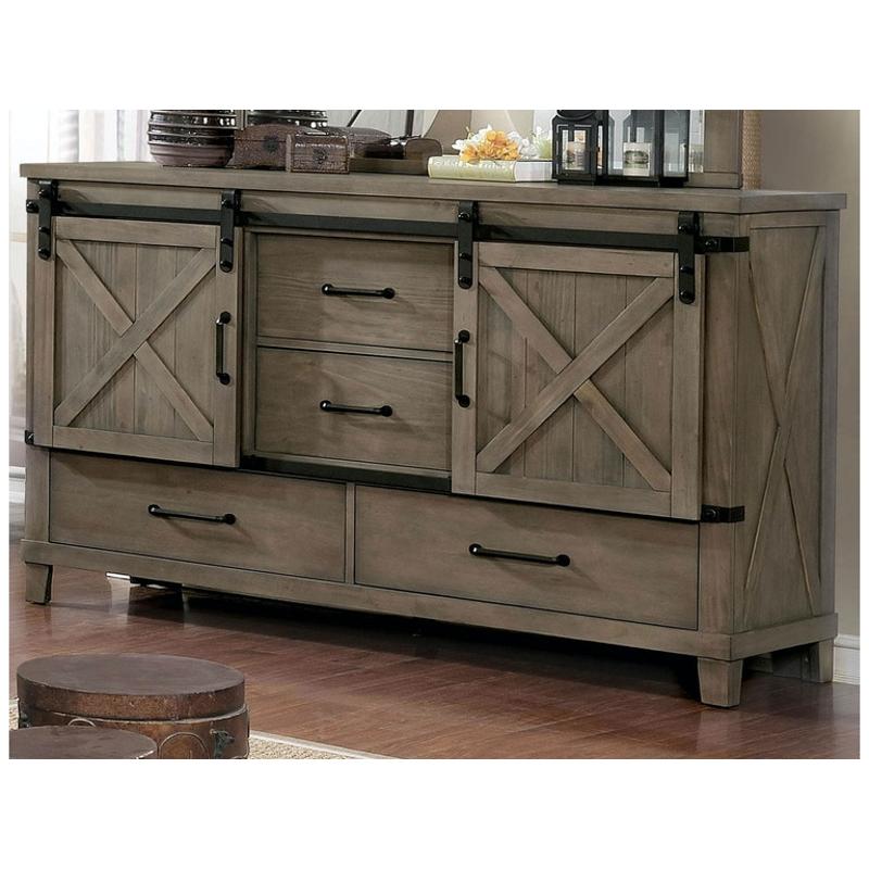 Furniture of America Brogan Nightstand - Thumbnail 4