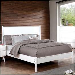 Cm7386wh-ck Furniture Of America Lennart - White Bedroom Furniture Bed