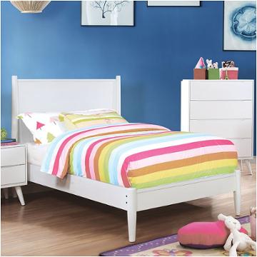 Cm7386wh-f Furniture Of America Lennart - White Bedroom Furniture Bed