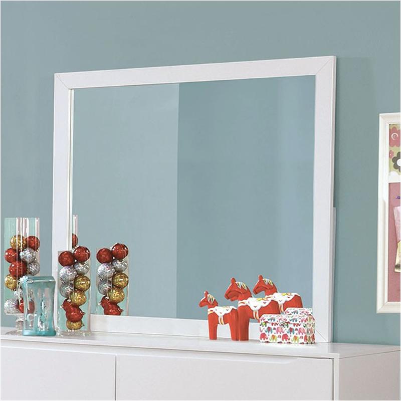Cm7386wh-m Furniture Of America Lennart - White Bedroom Furniture Mirror