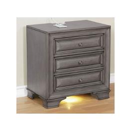 Cm7302gy-n Furniture Of America Brandt - Gray Bedroom Furniture Nightstand