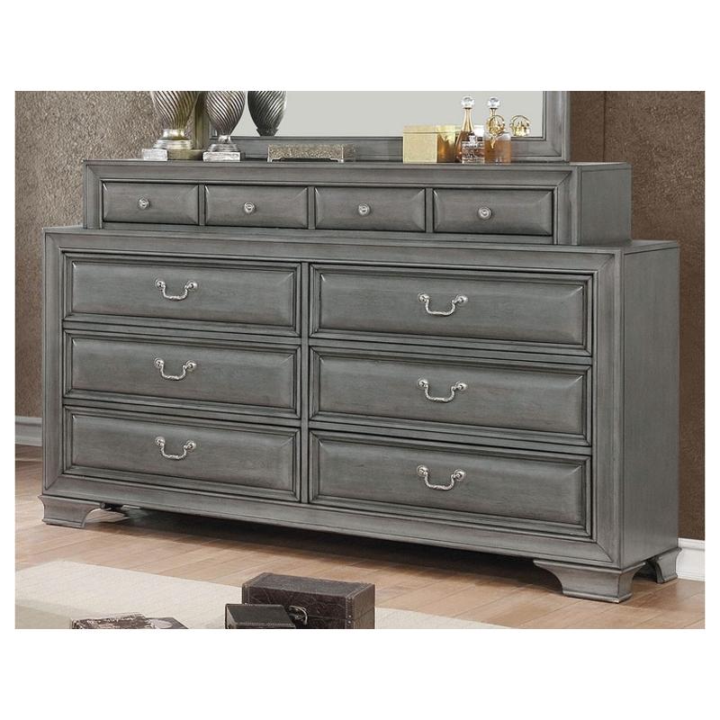 Cm7302gy-d Furniture Of America Brandt - Gray Bedroom Furniture Dresser