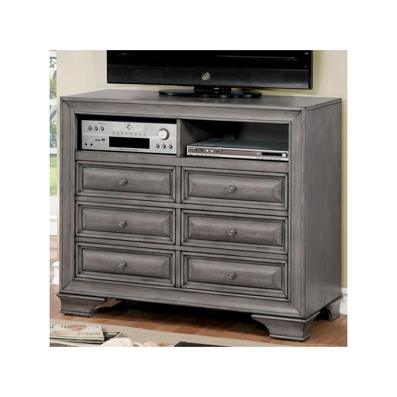 Cm7302gy-tv Furniture Of America Brandt - Gray Bedroom Furniture Chest