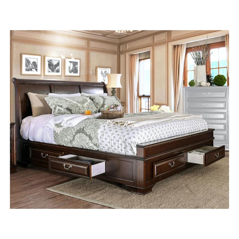 Cm7302ch-q Furniture Of America Brandt Bedroom Furniture Bed