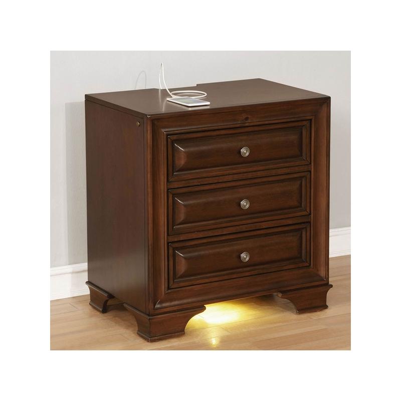 Cm7302ch-n Furniture Of America Brandt Bedroom Furniture Nightstand