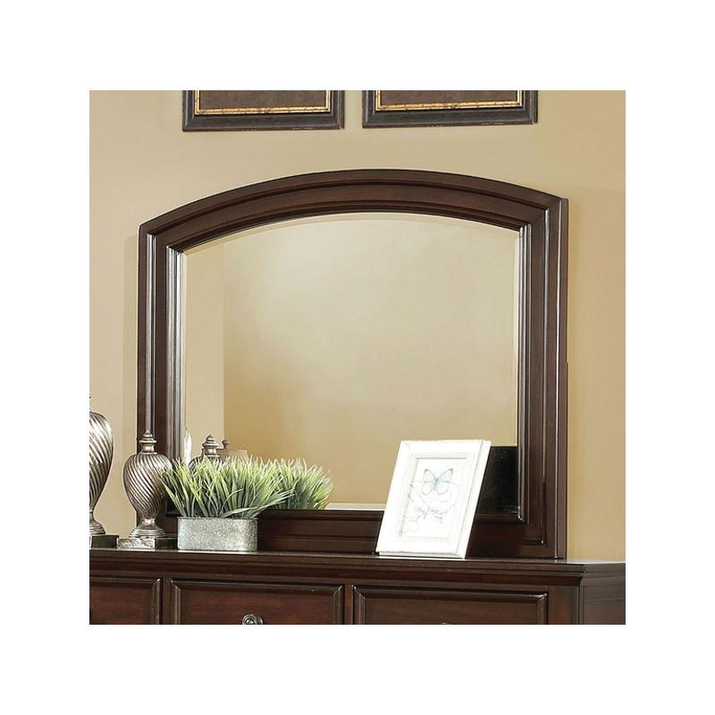 Cm7590ch-m Furniture Of America Castor - Brown Cherry Bedroom Furniture Mirror