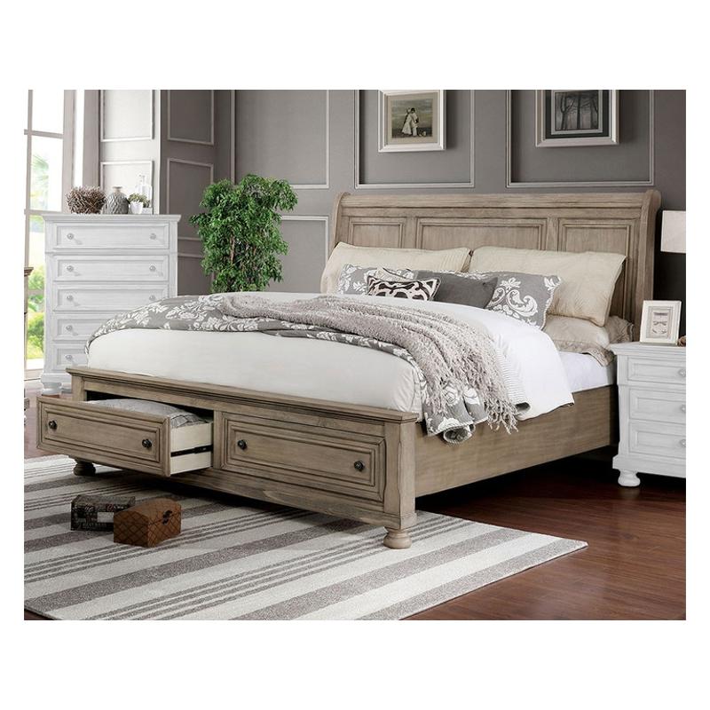 Cm7568ck Furniture Of America Wells Bedroom Furniture Bed