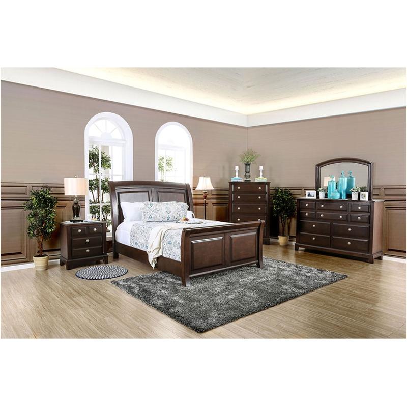 Furniture of America Litchville Queen Sleigh Bed - Thumbnail 2