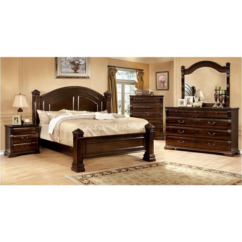 Cm7791q Furniture Of America Burleigh Bedroom Furniture Bed