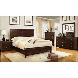 Cm7113ch-ck Furniture Of America Spruce - Brown Cherry Bedroom Furniture Bed
