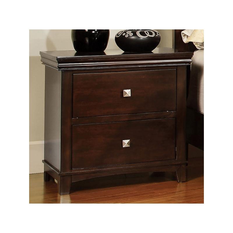 Cm7113ch-n Furniture Of America Spruce - Brown Cherry Bedroom Furniture Nightstand