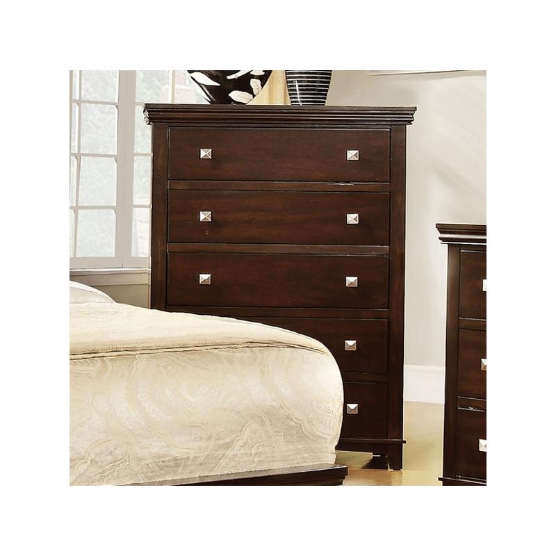 Cm7113ch-c Furniture Of America Spruce - Brown Cherry Bedroom Furniture Chest