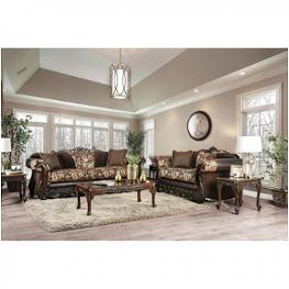Sm6427-sf Furniture Of America Newdale - Brown/gold Living Room Furniture Sofa