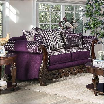 Sm6419-lv Furniture Of America Emilia Living Room Furniture Loveseat