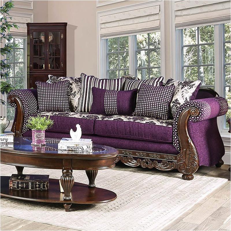 Sm6419-sf Furniture Of America Emilia Living Room Furniture Sofa