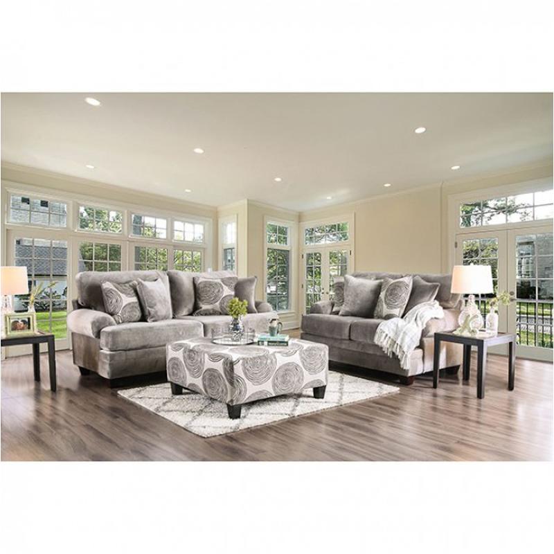 Sm5142gy-sf Furniture Of America Bonaventura - Gray Living Room Furniture Sofa