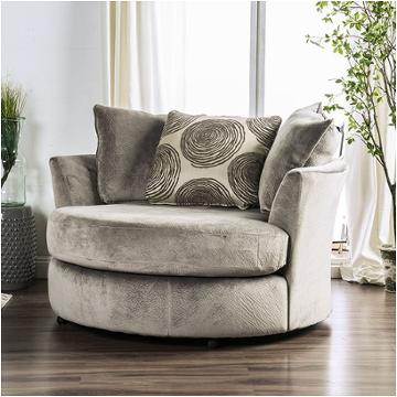 Sm5142gy-ch Furniture Of America Bonaventura - Gray Living Room Furniture Living Room Chair