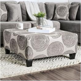 Sm5142gy-ot Furniture Of America Bonaventura - Gray Living Room Furniture Ottoman