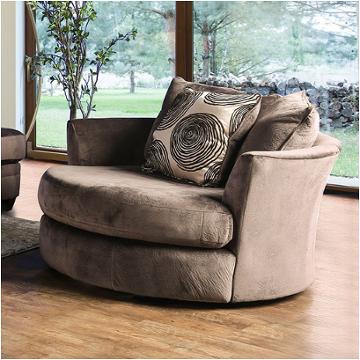 Sm5142br-ch Furniture Of America Bonaventura - Brown Living Room Furniture Living Room Chair