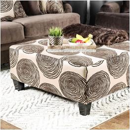 Sm5142br-ot Furniture Of America Bonaventura - Brown Living Room Furniture Ottoman