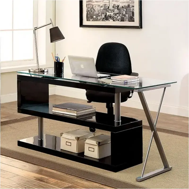 Cm-dk6131bk Furniture Of America Bronwen Home Office Furniture Desk