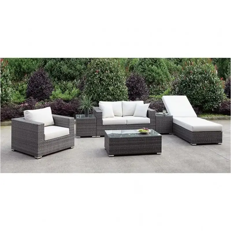 Cm-os2128-k Furniture Of America Sonami Living Room Furniture Cocktail Table