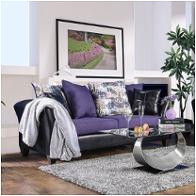 Sm4050-sf Furniture Of America Kaelyn - Black/purple Living Room Furniture Sofa