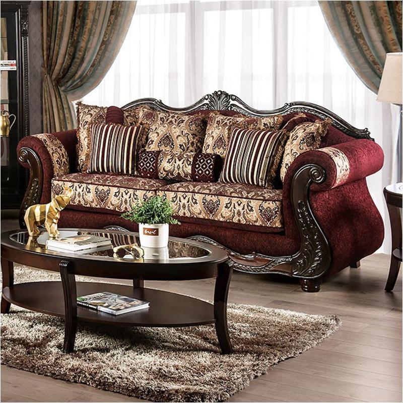 Sm6433-sf Furniture Of America Matteo Living Room Furniture Sofa