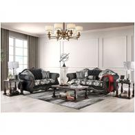 Sm6432-sf Furniture Of America Ronja - Black Living Room Furniture Sofa