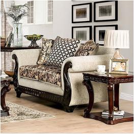 Sm6426-lv Furniture Of America Caldiran Living Room Furniture Loveseat