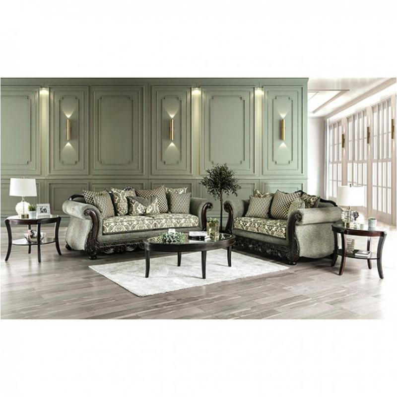 Sm6422-sf Furniture Of America Justina Living Room Furniture Sofa