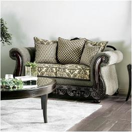 Sm6422-lv Furniture Of America Justina Living Room Furniture Loveseat