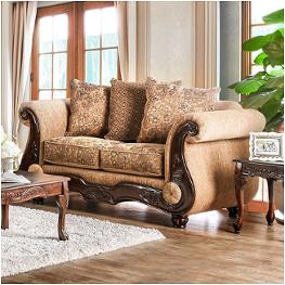 Sm6407-lv Furniture Of America Nicanor Living Room Furniture Loveseat
