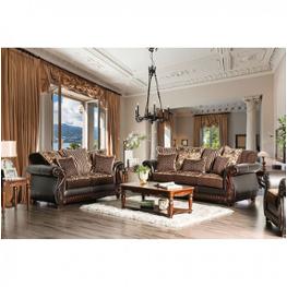 Sm6106n-sf Furniture Of America Franklin - Dark Brown Living Room Furniture Sofa