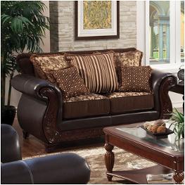 Sm6106n-lv Furniture Of America Franklin - Dark Brown Living Room Furniture Loveseat