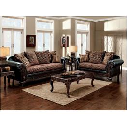 Sm7635n-sf Furniture Of America San Roque Living Room Furniture Sofa