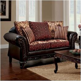 Sm7507n-lv Furniture Of America Ellis Living Room Furniture Loveseat
