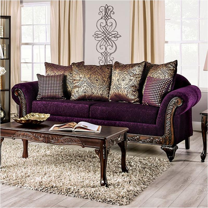 Sm7743-sf Furniture Of America Casilda Living Room Furniture Sofa