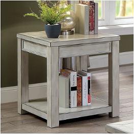 Cm4327wh-e Furniture Of America Meadow - Antique Black Living Room Furniture End Table