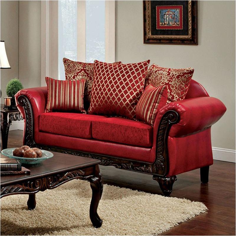 Sm7640nlv Furniture Of America Marcus Loveseat