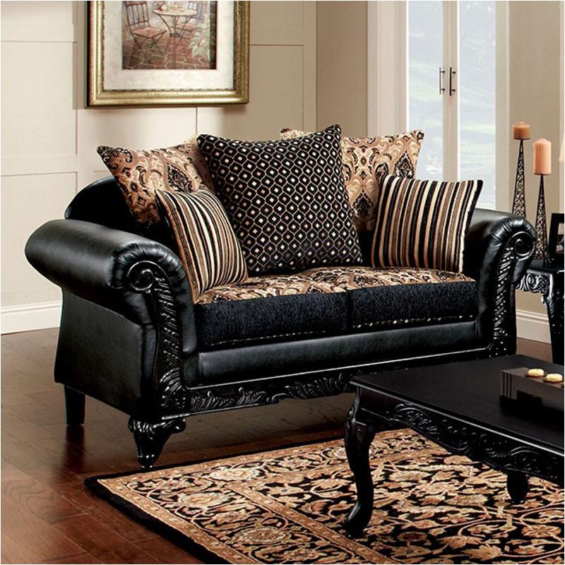 Sm7505n-lv Furniture Of America Theodora Living Room Furniture Loveseat