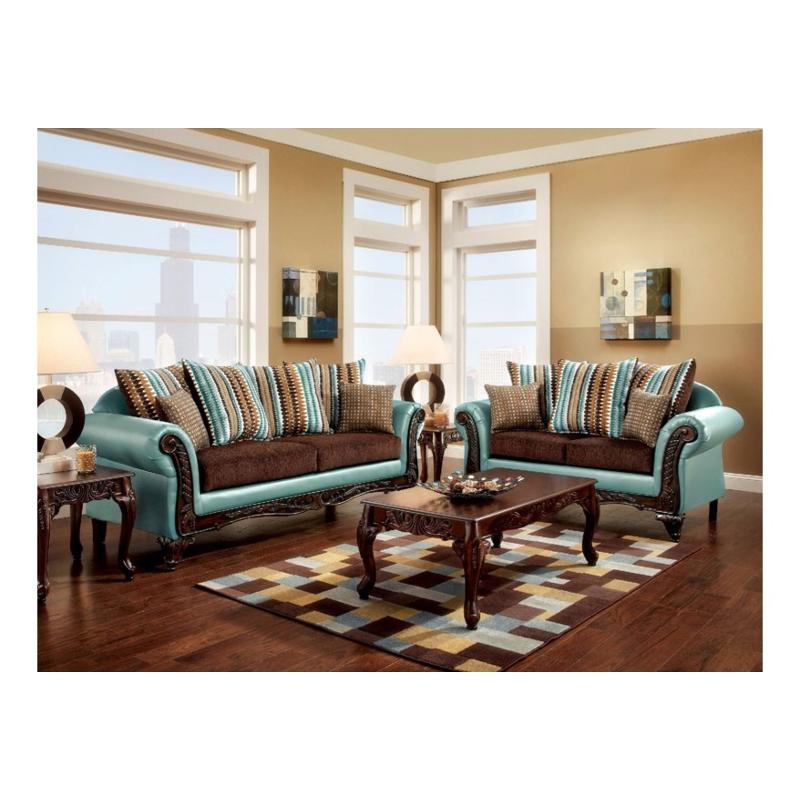 Sm7610n-sf Furniture Of America Mulligan Living Room Furniture Sofa