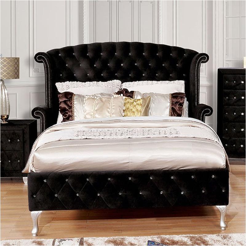 Cm7150bk-q Furniture Of America Alzire Bedroom Furniture Bed