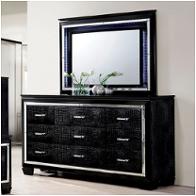 Cm7979bk-d Furniture Of America Bellanova - Black Bedroom Furniture Dresser