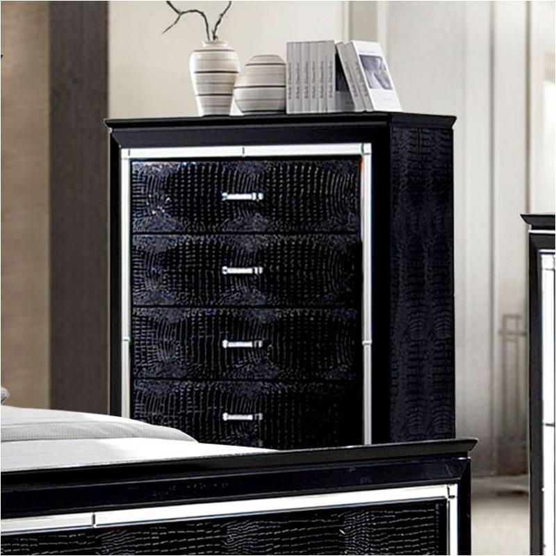 Cm7979bk-c Furniture Of America Bellanova - Black Bedroom Furniture Chest