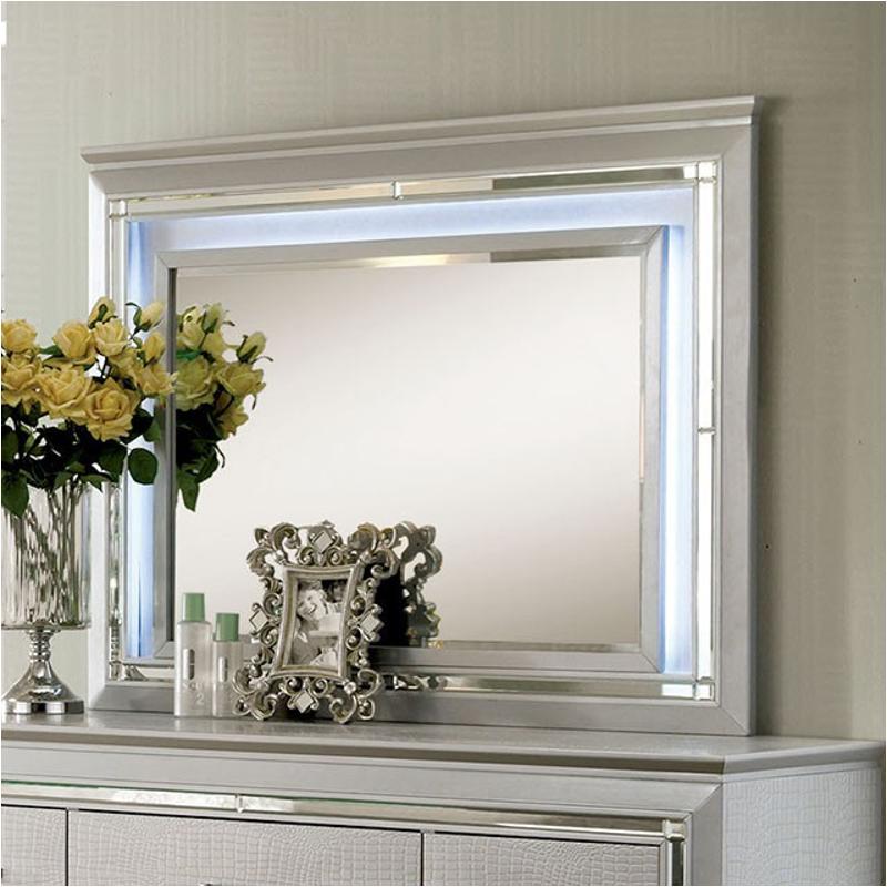 Cm7979sv-m Furniture Of America Bellanova - Silver Bedroom Furniture Mirror