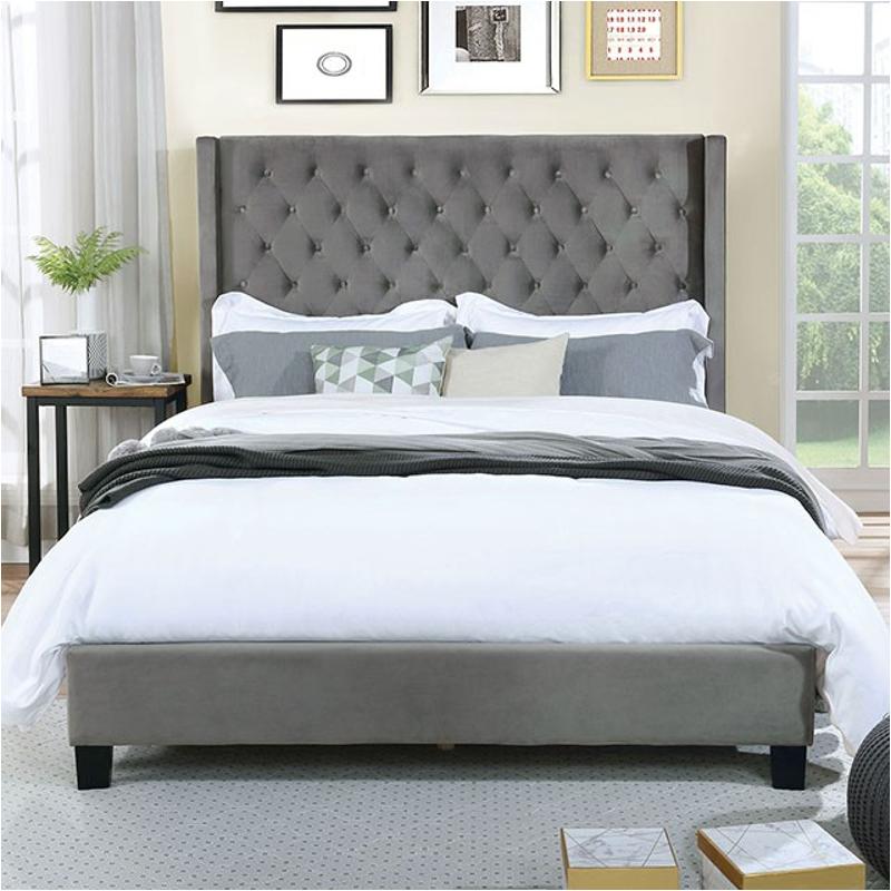 Cm7141gy-q Furniture Of America Ryleigh Bedroom Furniture Bed
