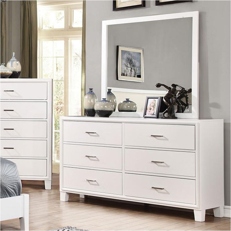 Cm7068wh-d Furniture Of America Enrico Bedroom Furniture Dresser