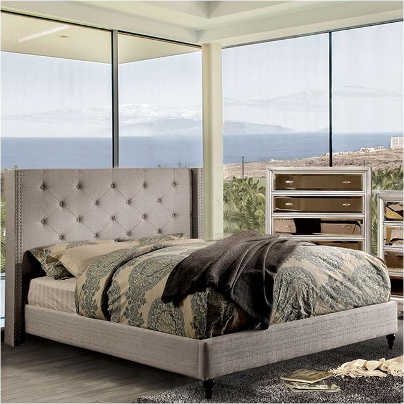 Cm7677gy-ek Furniture Of America Anabelle Bedroom Furniture Bed