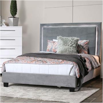 Cm7695gy-ck Furniture Of America Erglow Bedroom Furniture Bed